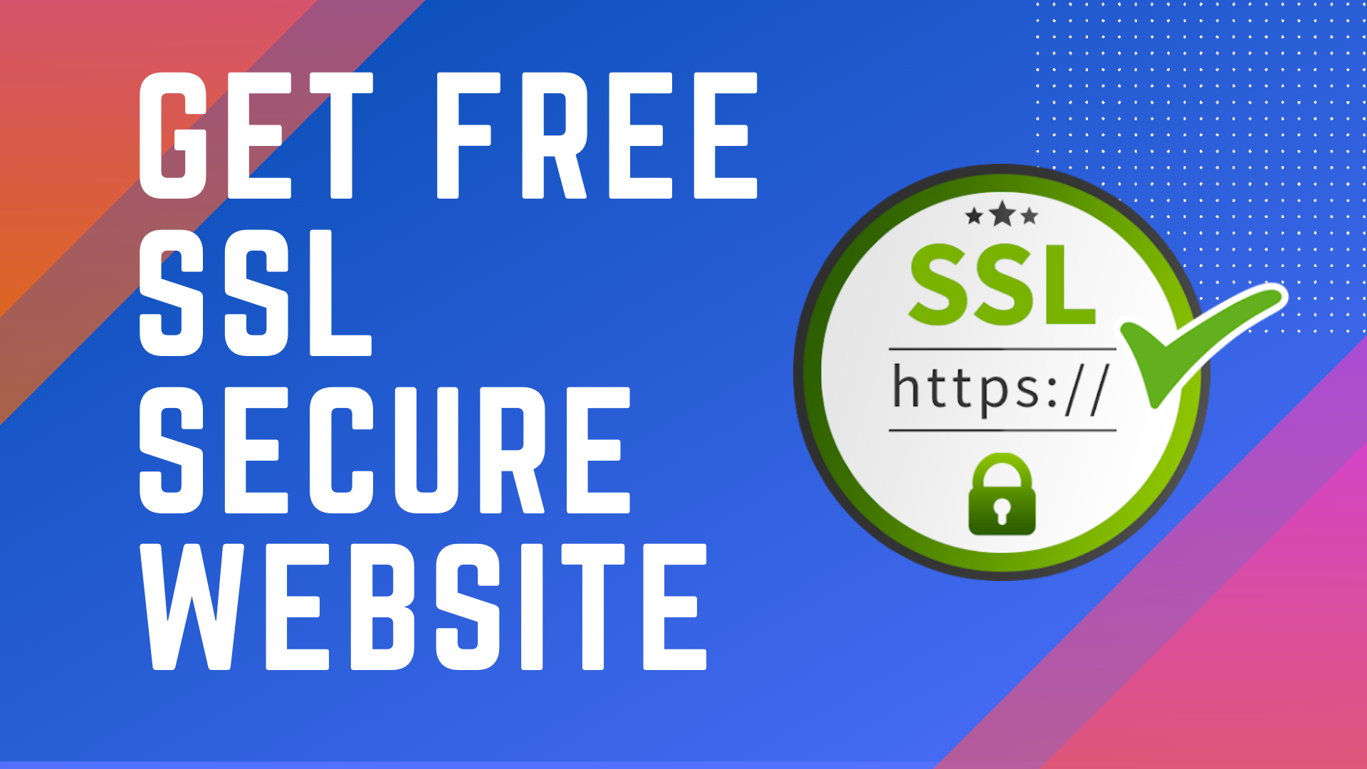 Install free SSL certificate, fix ssl wordpress security HTTPS Green Padlock