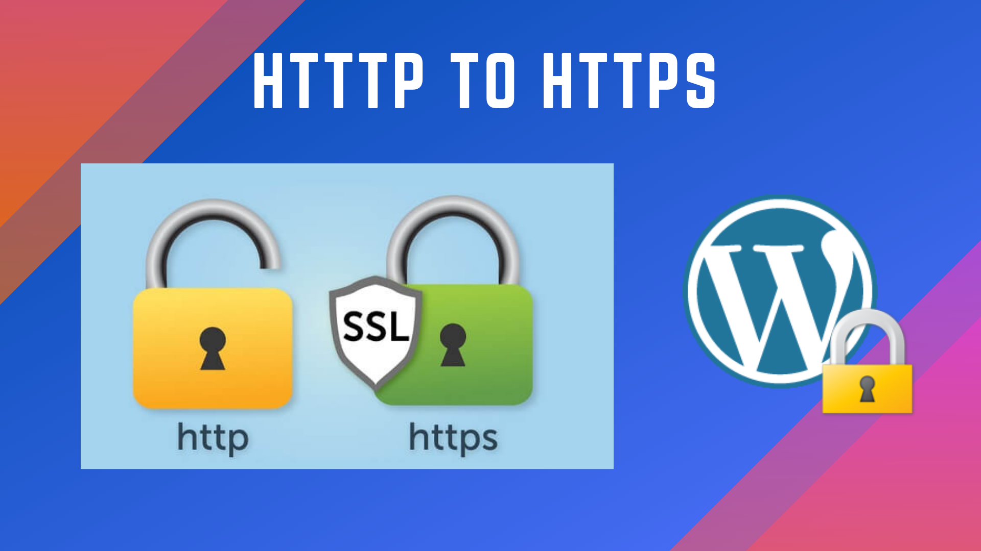 Install free SSL certificate, fix ssl wordpress security HTTPS Green Padlock