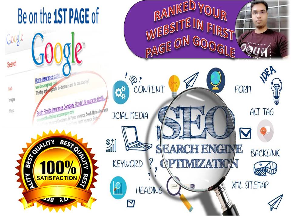 Rank your Website Google 1st Page with On Page and Off Page SEO