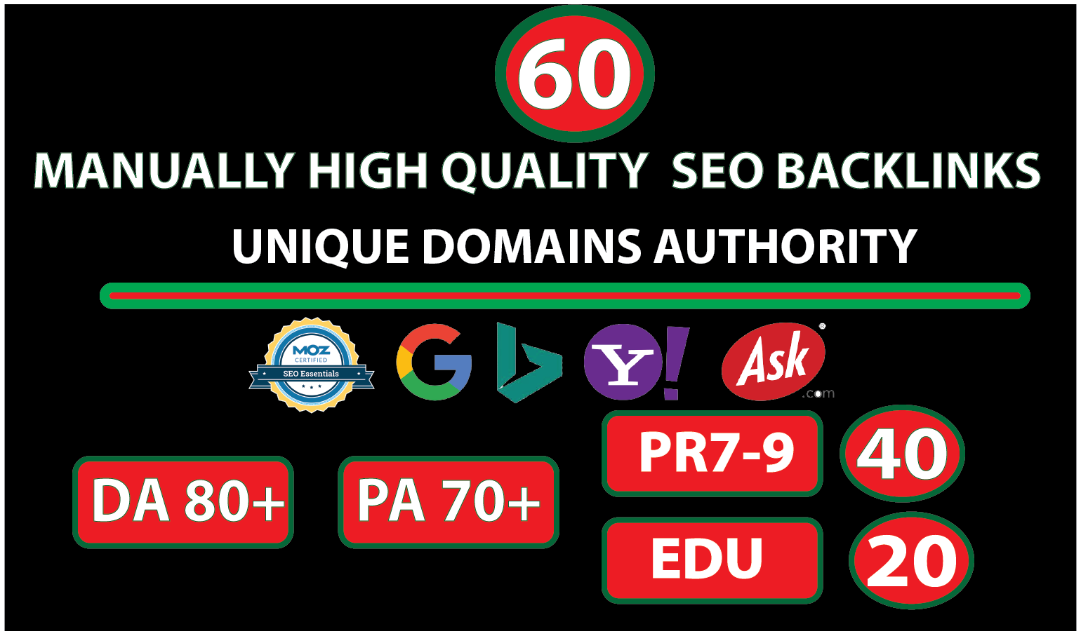 I will create 60+ Permanent Backlinks Improve Google Ranking