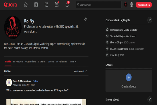 Create 12 High Quality Quora Answers for Google Rank