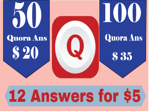 Create 12 High Quality Quora Answers for Google Rank