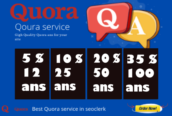 Create 12 High Quality Quora Answers for Google Rank