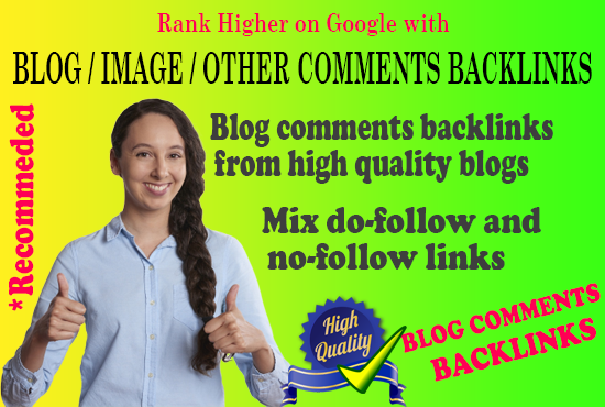 Get 1000 Blog Comments Backlinks - Mix DoFollow and NoFollow SEO Backlink