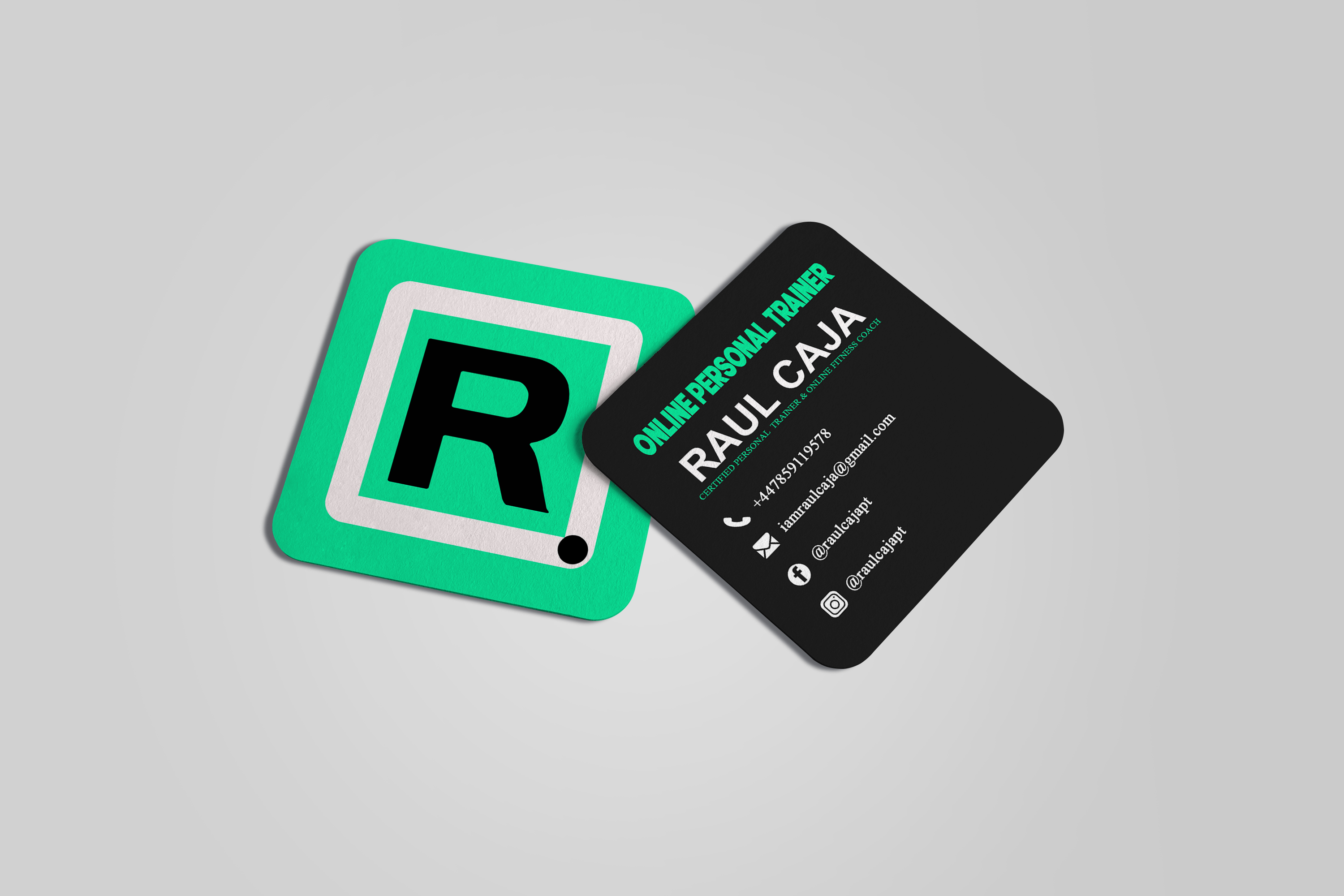 premium minimalist business card identity