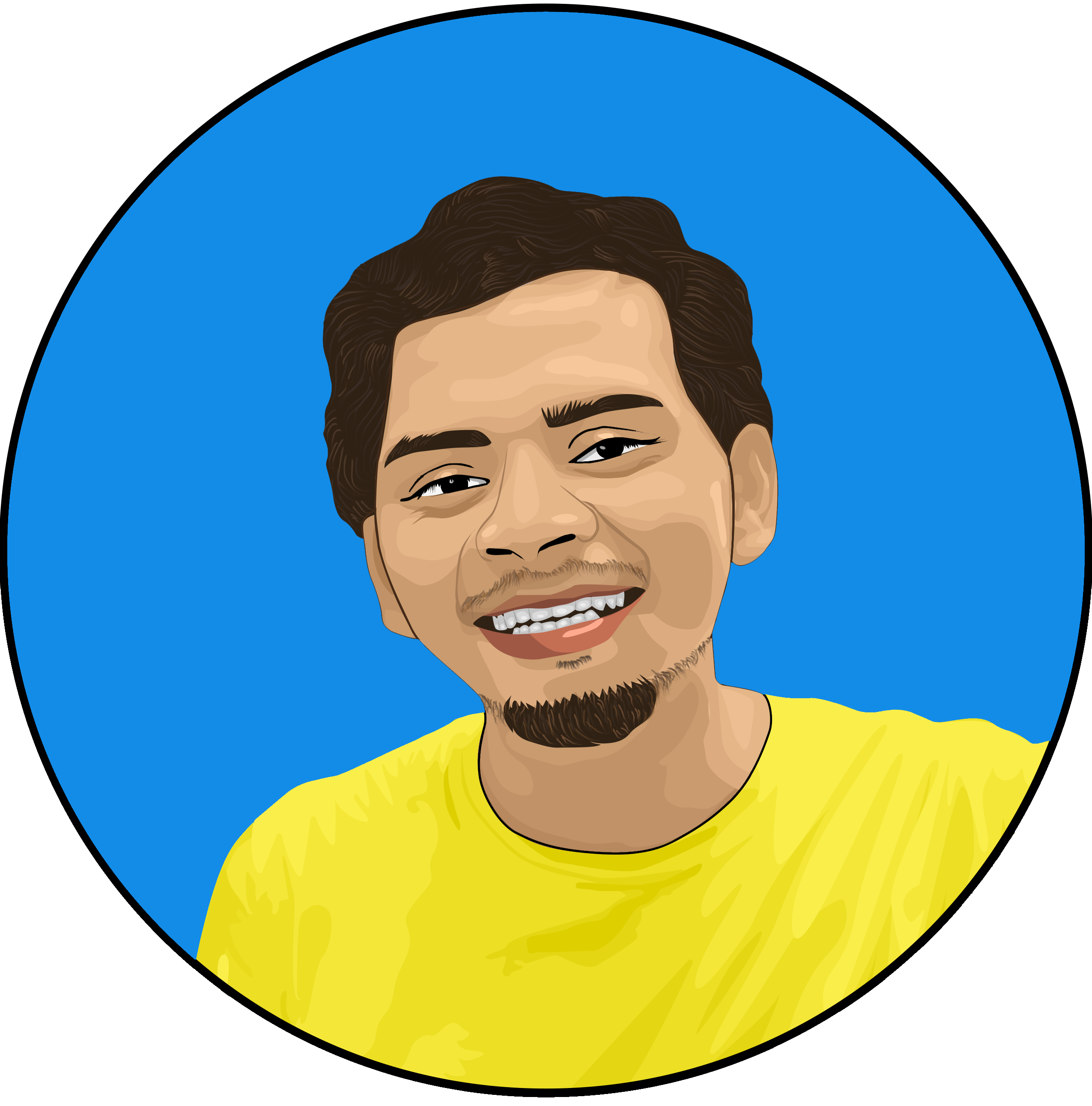 Artistic Vector Portrait Illustration from Photo