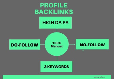 I will create 150+ Profile Backlinks Manually from High DA PA Websites