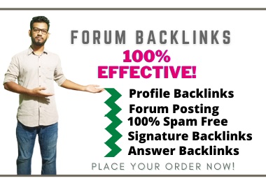 150+ Complete Forum Backlinks Includes Profile-Signat...