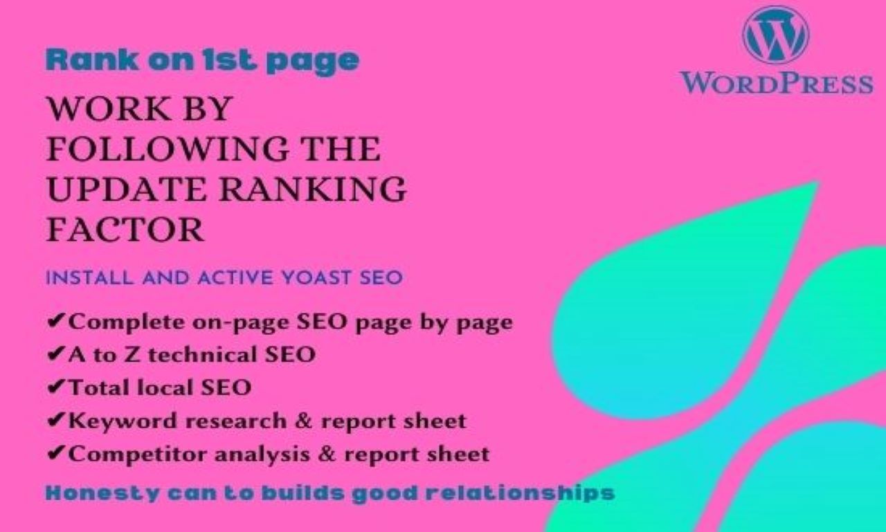 I will do on page SEO for your WordPress website with yoast plugins