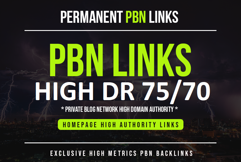 build 5 homepage pbn DA 70+ links