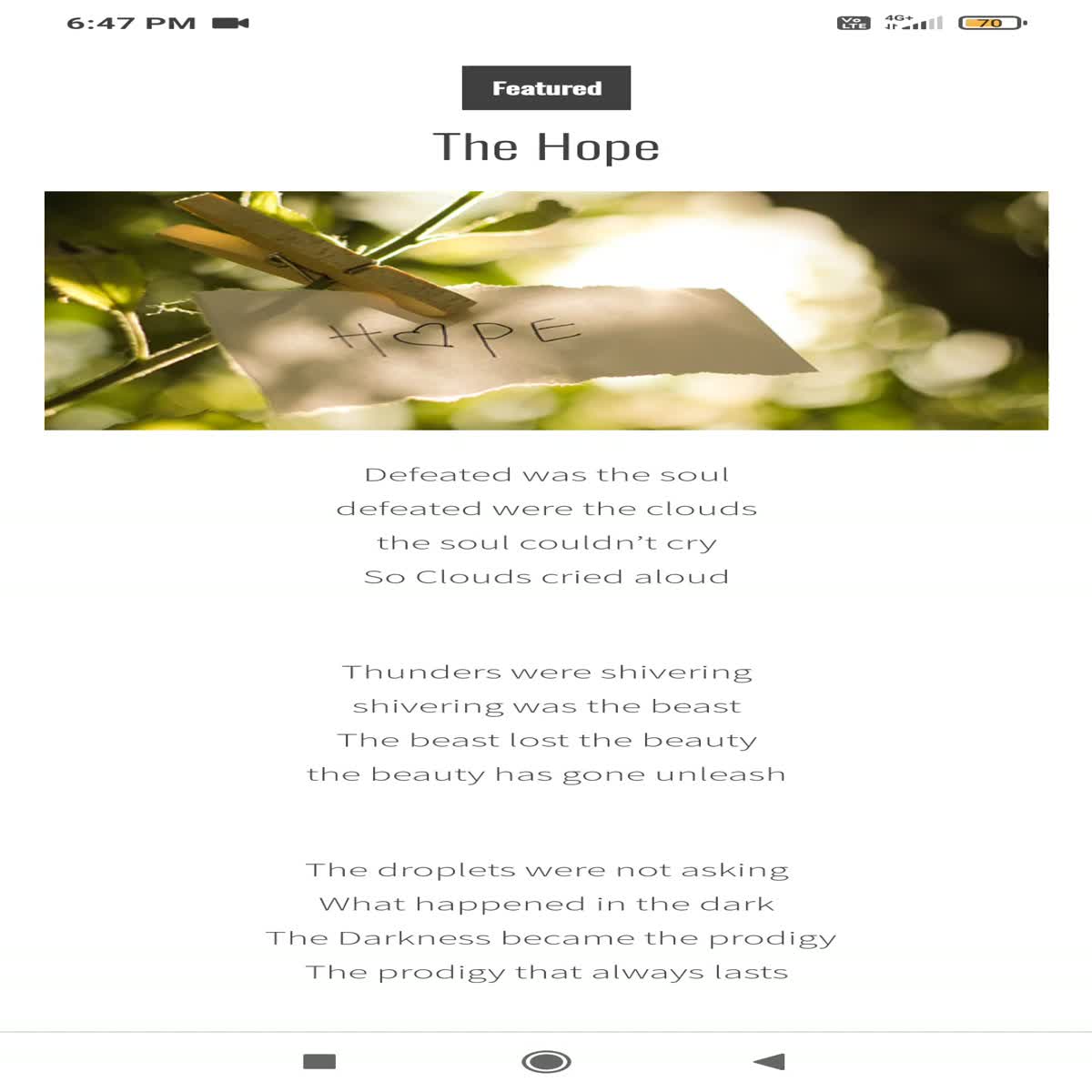 Best quality of Article and Poems Provided