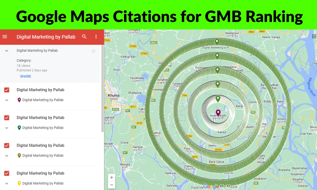 Manual 1600 Google Maps citations for local SEO and GMB ranking.