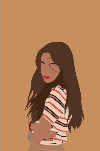I will draw a minimalist vector portrait from your photo in one day