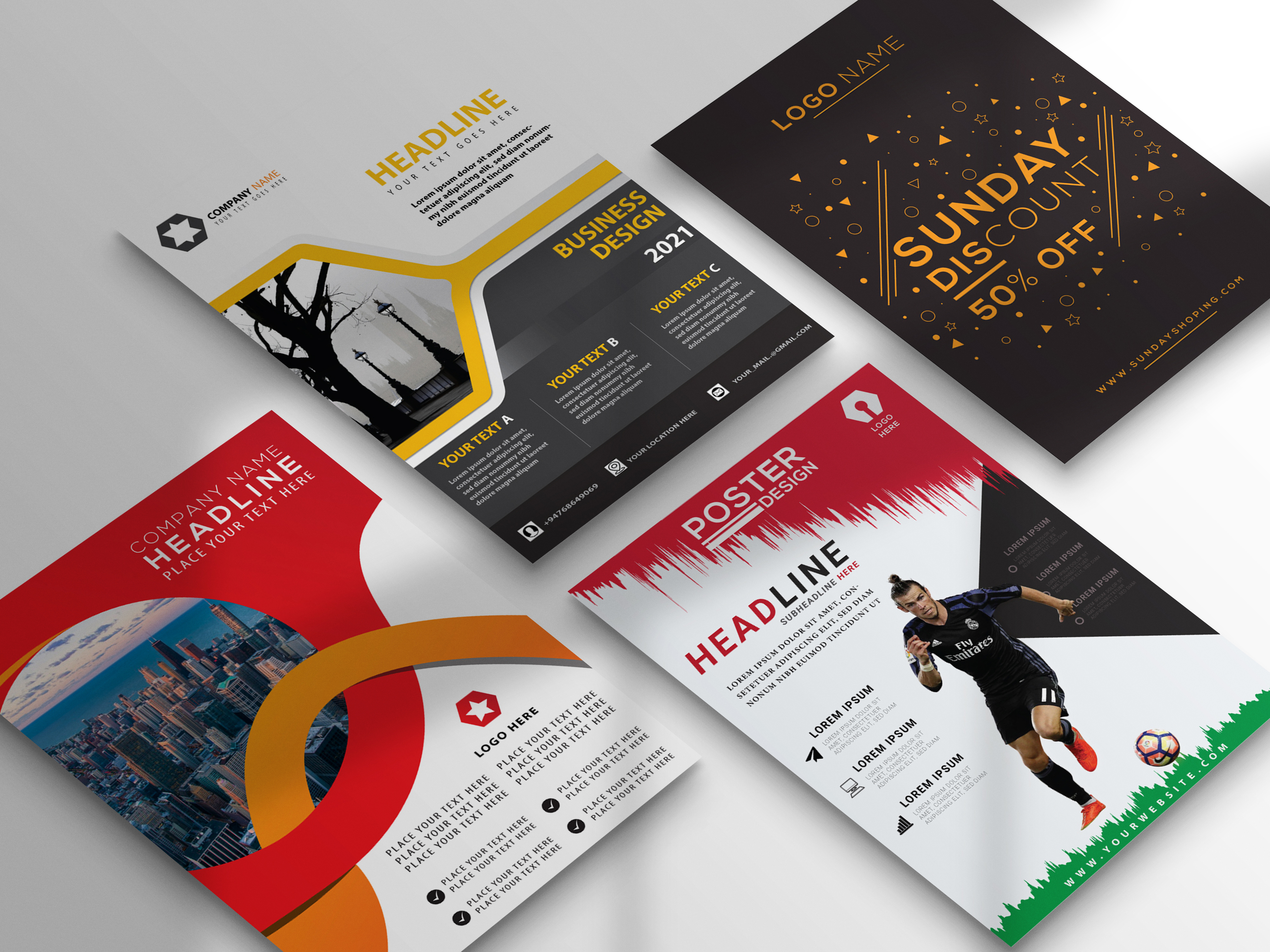 I will design business logo and flyer