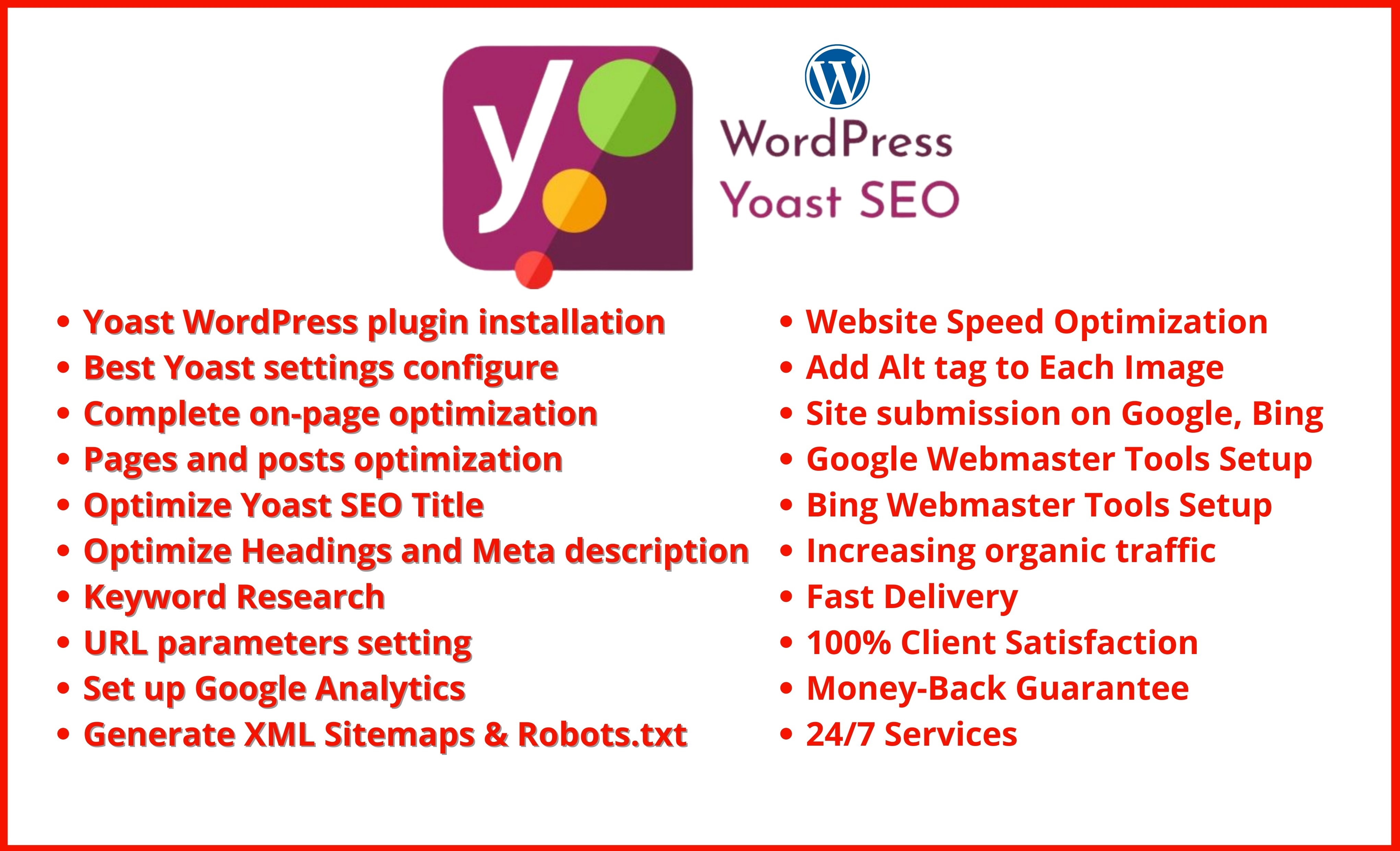I will do WordPress Yoast On Page SEO to rank your website