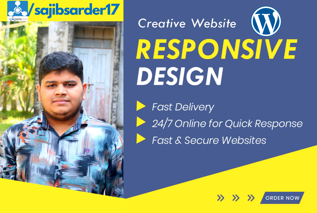 I will Create, Redesign and customize WordPress Website WordPress Fix