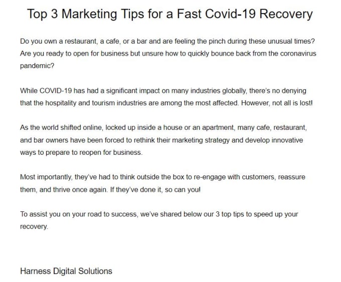 I will write articles for your blog Within 2 days