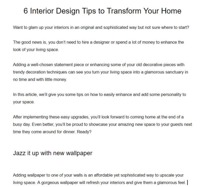 I will write articles for your blog Within 2 days