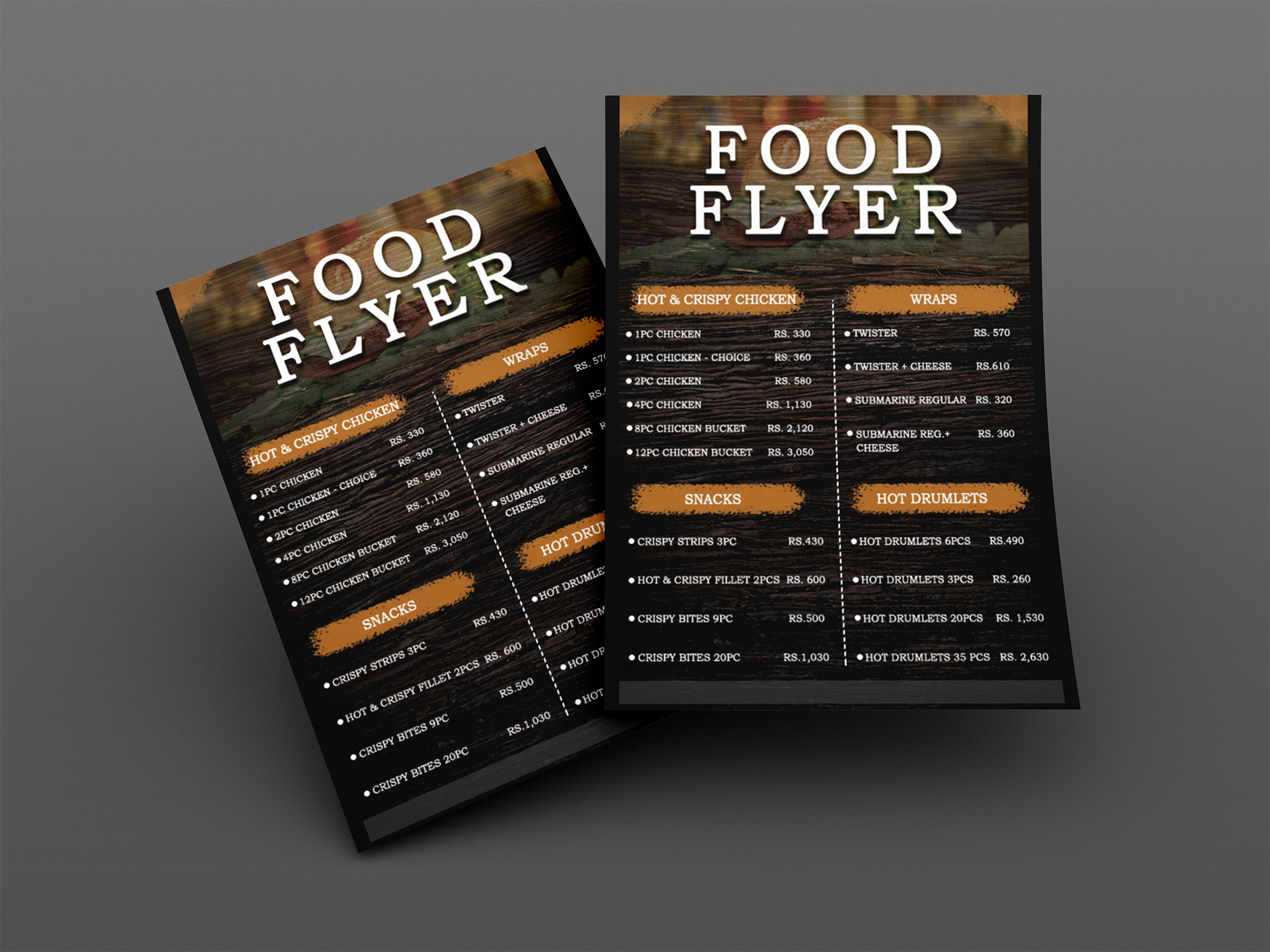 I will do a modern food menu, digital menu or restaurant menu