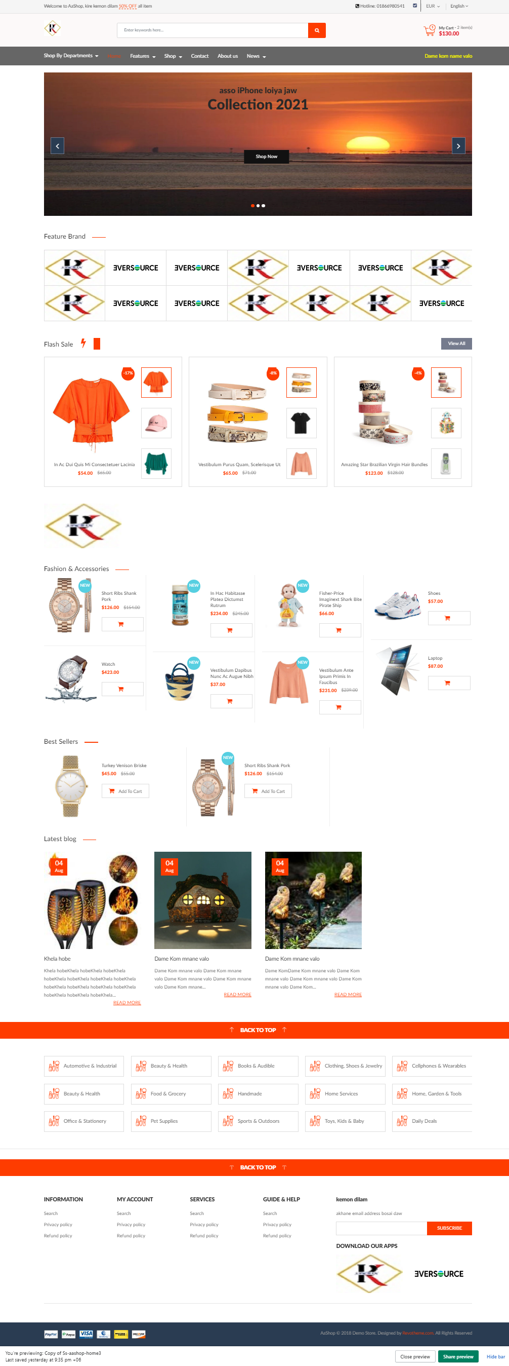 I will design shopify website or dropshiping store