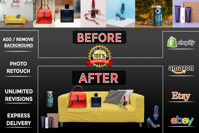 I will do 20 to 150 photos background removal and crop image