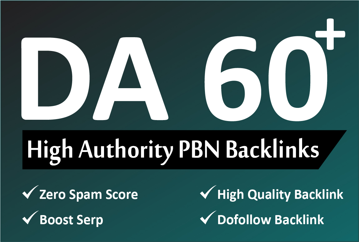 10 PBN DA60+ Backlinks Permanents Homepage 