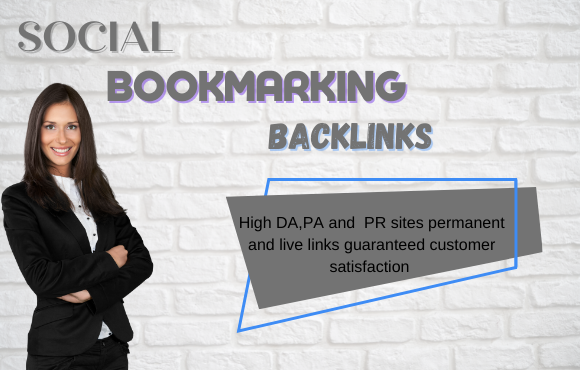 I will do social bookmarking submissions with high DA backlinks