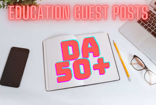 I will publish your guest post on websites with DA 50+ only
