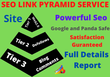 Rank on Search engine 1st page with our Highly Effective 3 Tier LINK Pyramid service