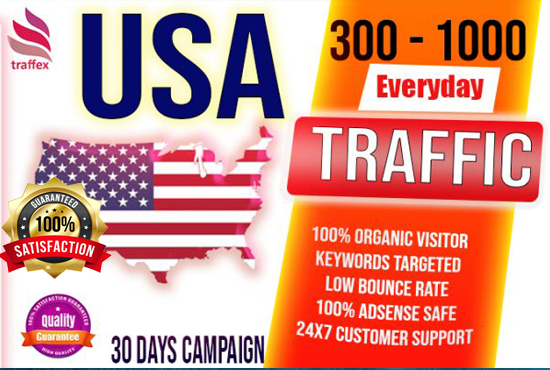 I will drive 20000 USA organic web traffic for your site