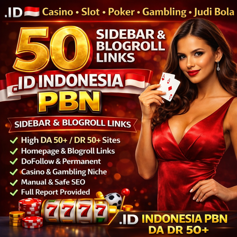 I wil 50. id Indonesia google no one high dr homepage permanent slot, poker sites backlinks