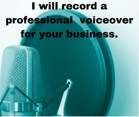 I will record a professional voiceover for your busin...
