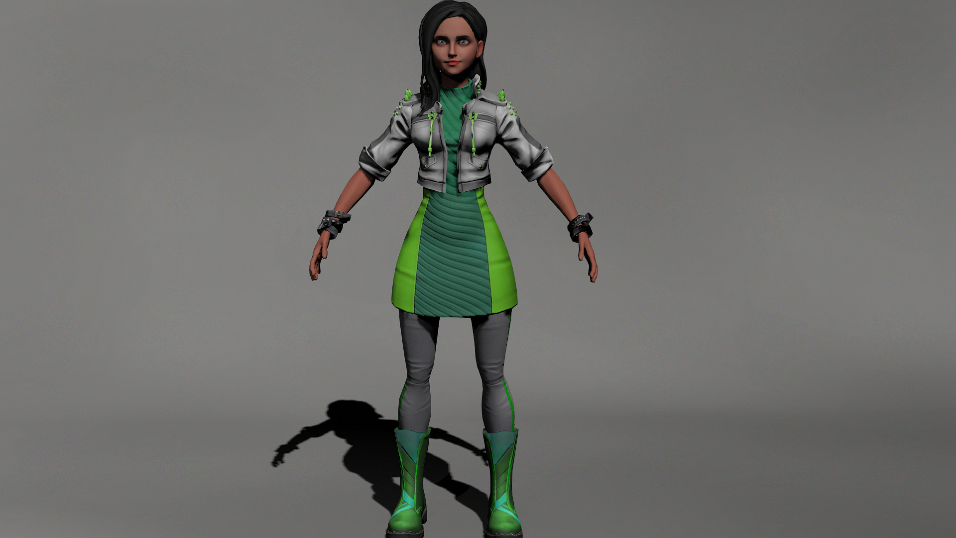 3d character cartoon models low and high poly