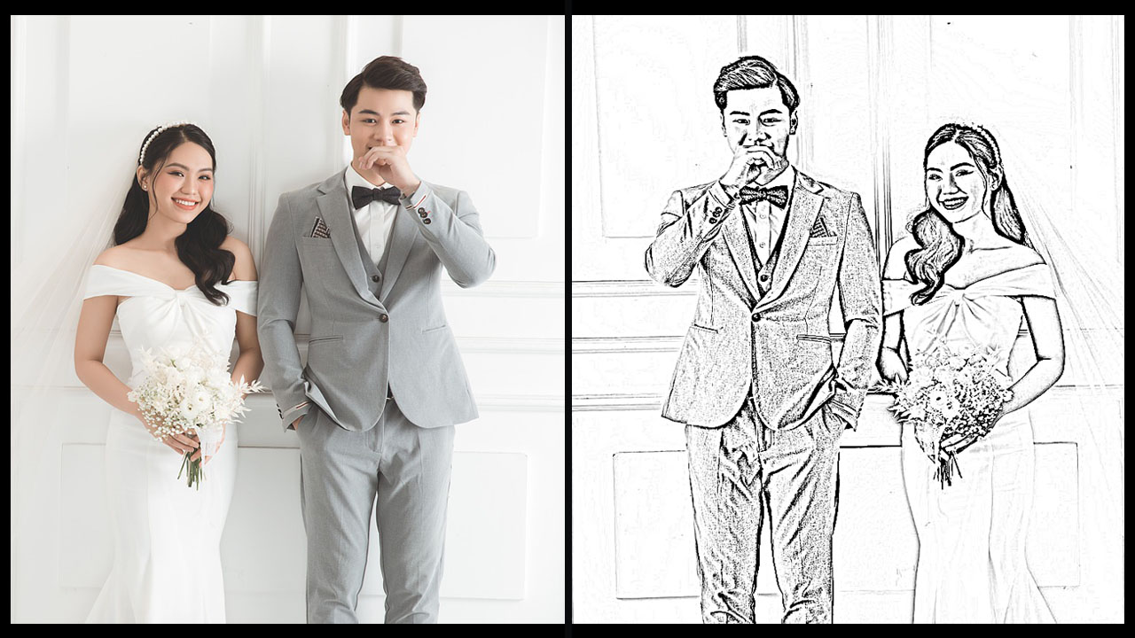 I will draw one line art illustration or silhouette.