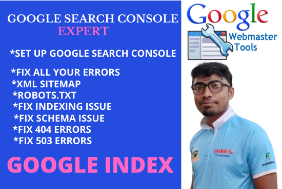 I will fix all webmaster tools technical seo optimization google indexing