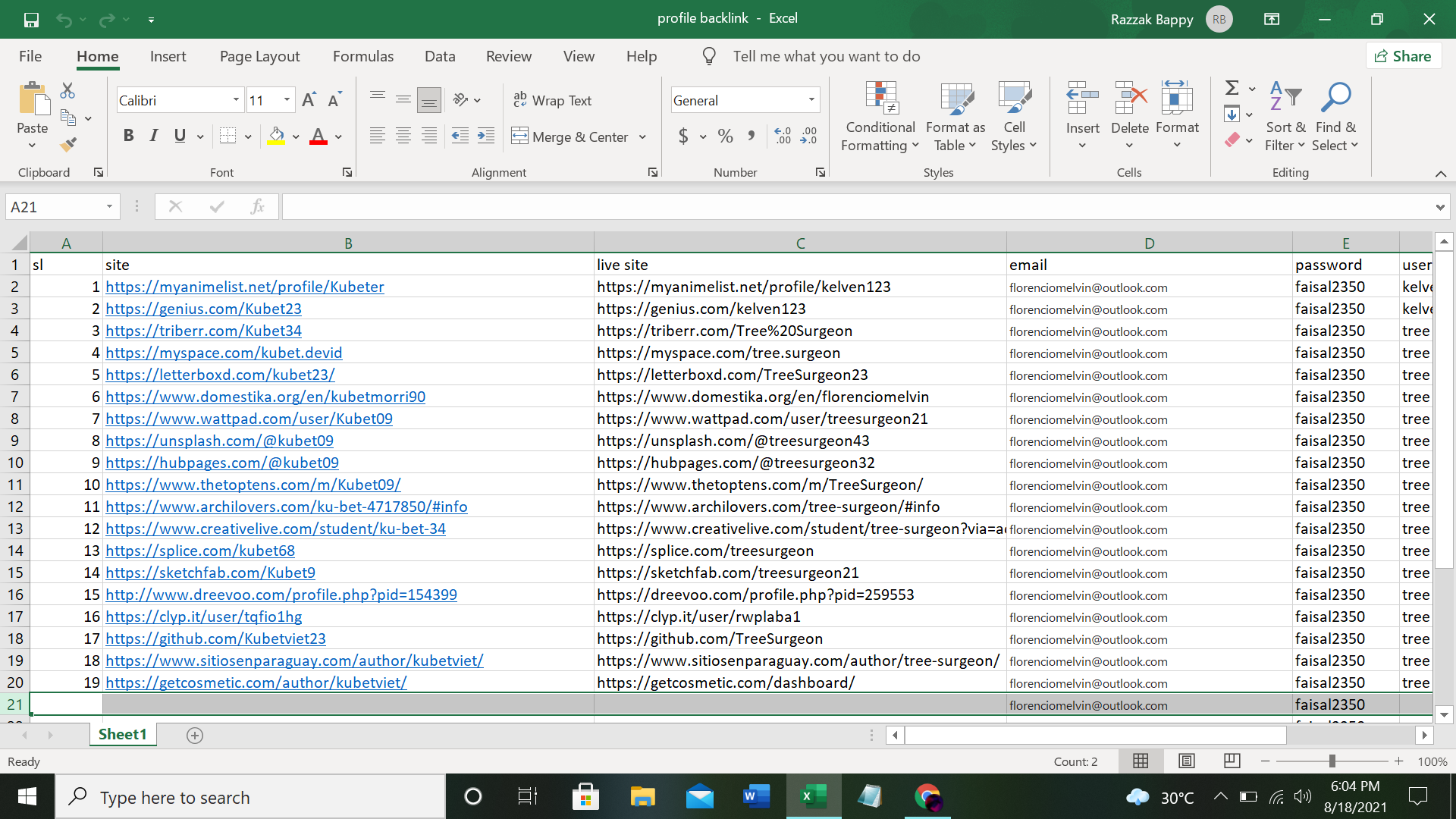 I will do 50 DOFOLLOW high DA PA profile backlinks