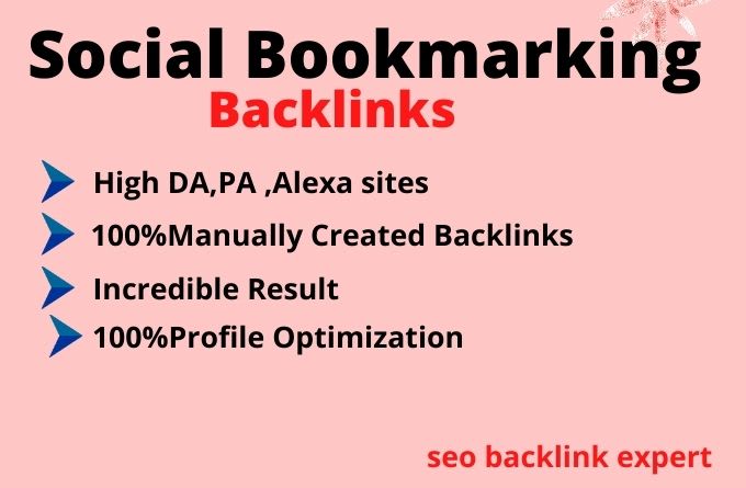 I Will Do 50 SOCIAL BOOKMARK IN HIGH DA PA PR With lo...