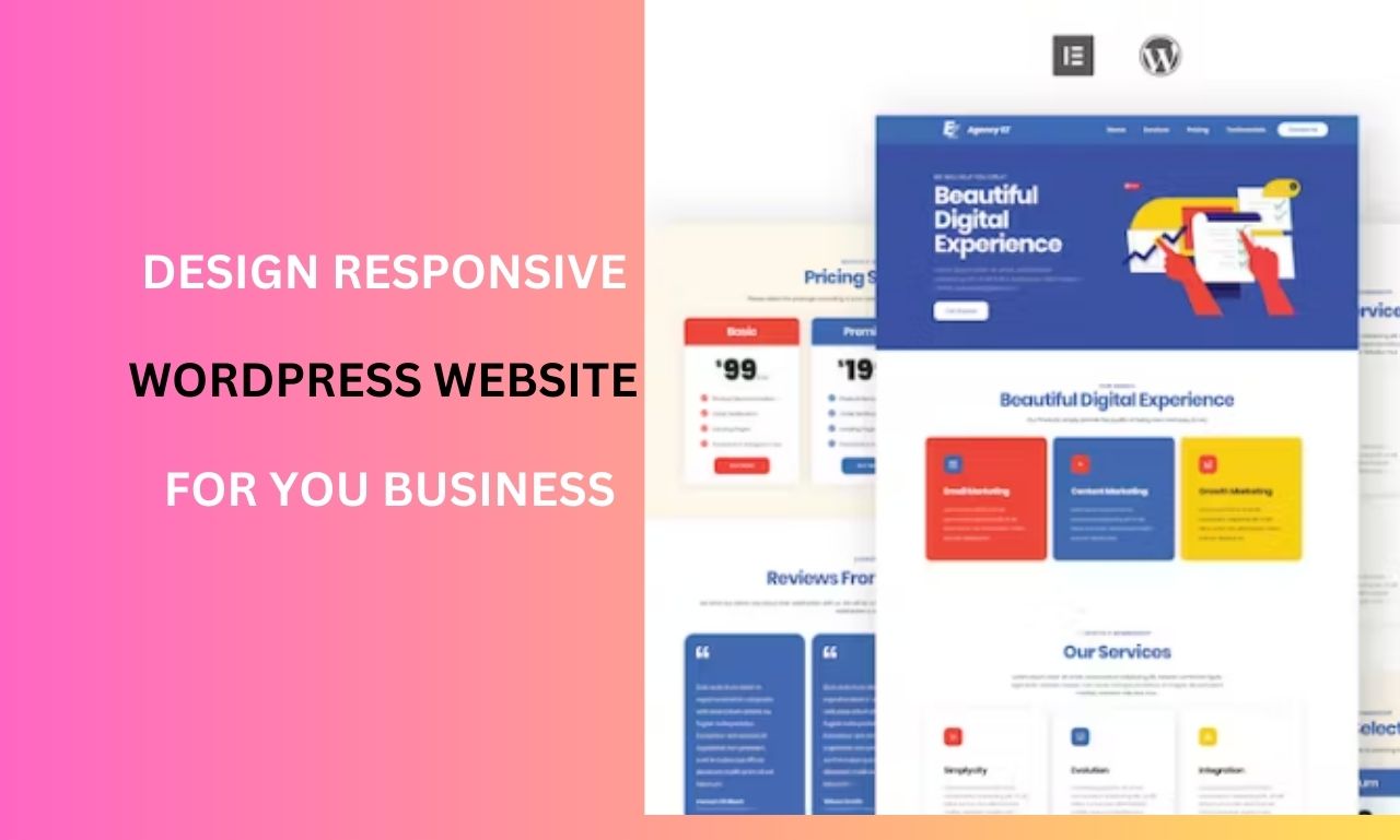 I will bulid a duplicate, clone website, responsive with a website using elementor pro