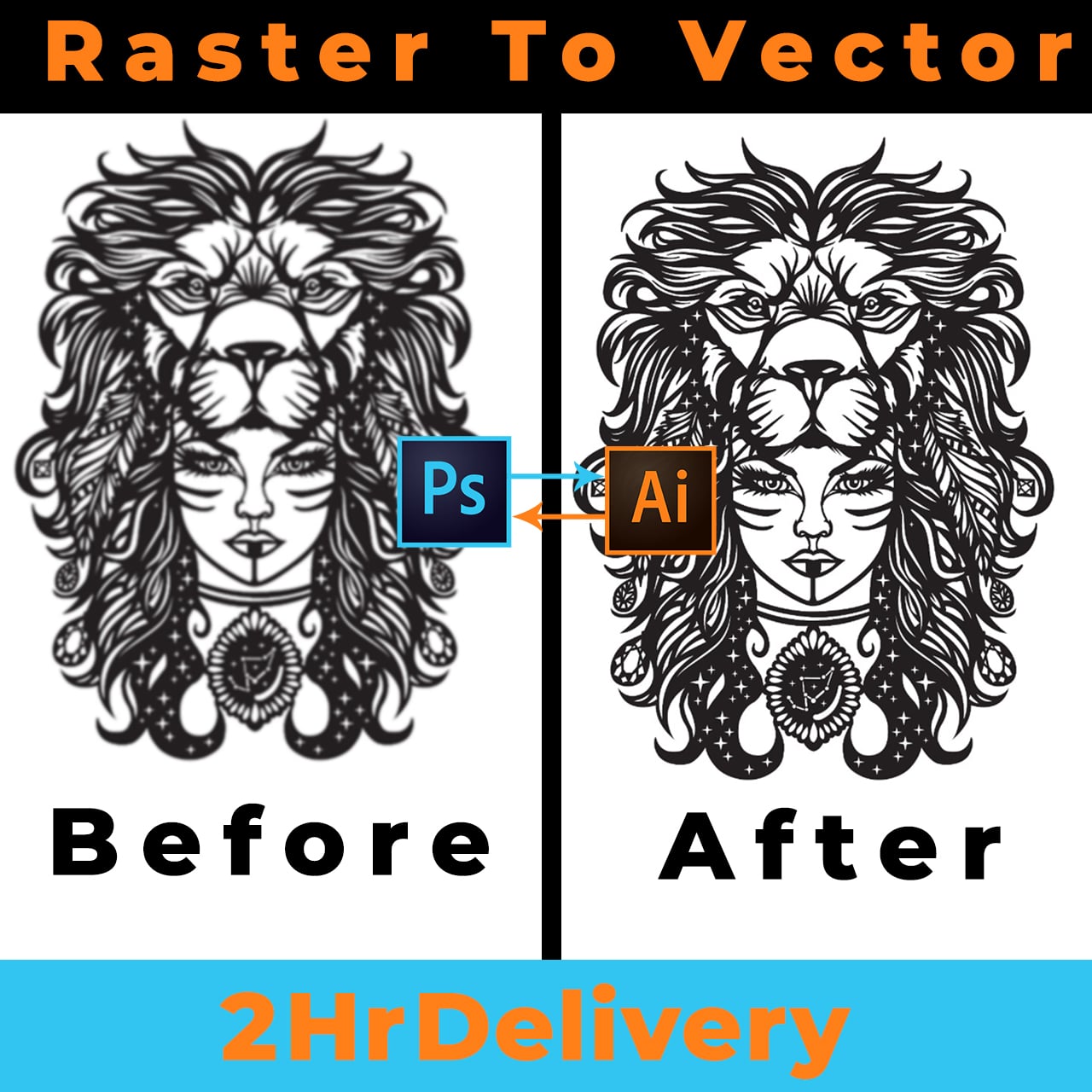 Raster to Vector Within 10 hrs