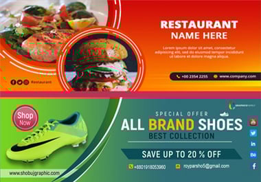 I will design billboard, signboard, roll up, yard sign, vinyl banner