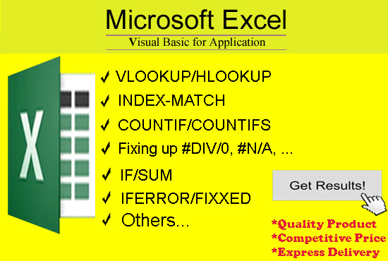 I will create any Excel formula