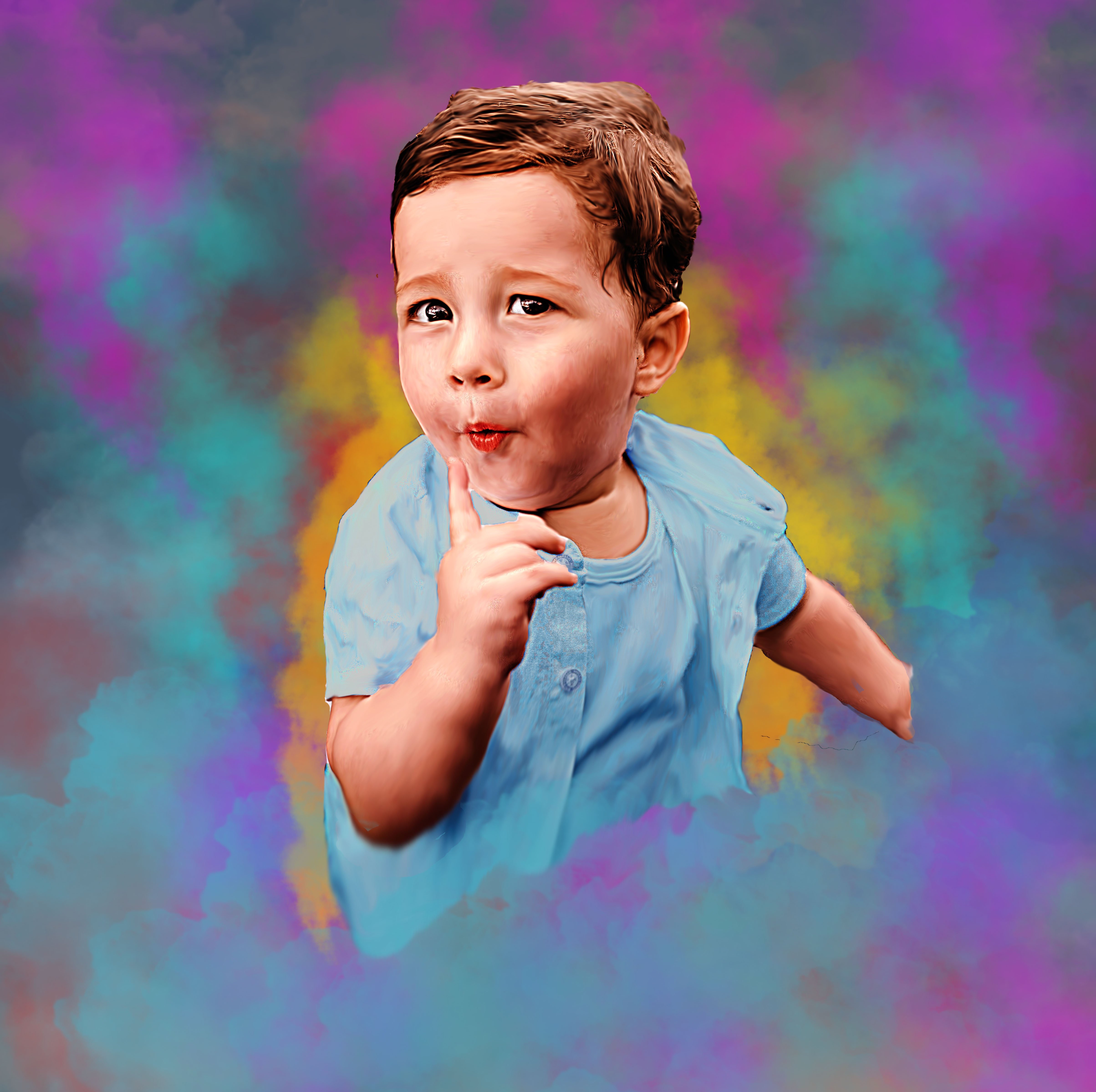 I will oil paint your 2 photos in 2hour 