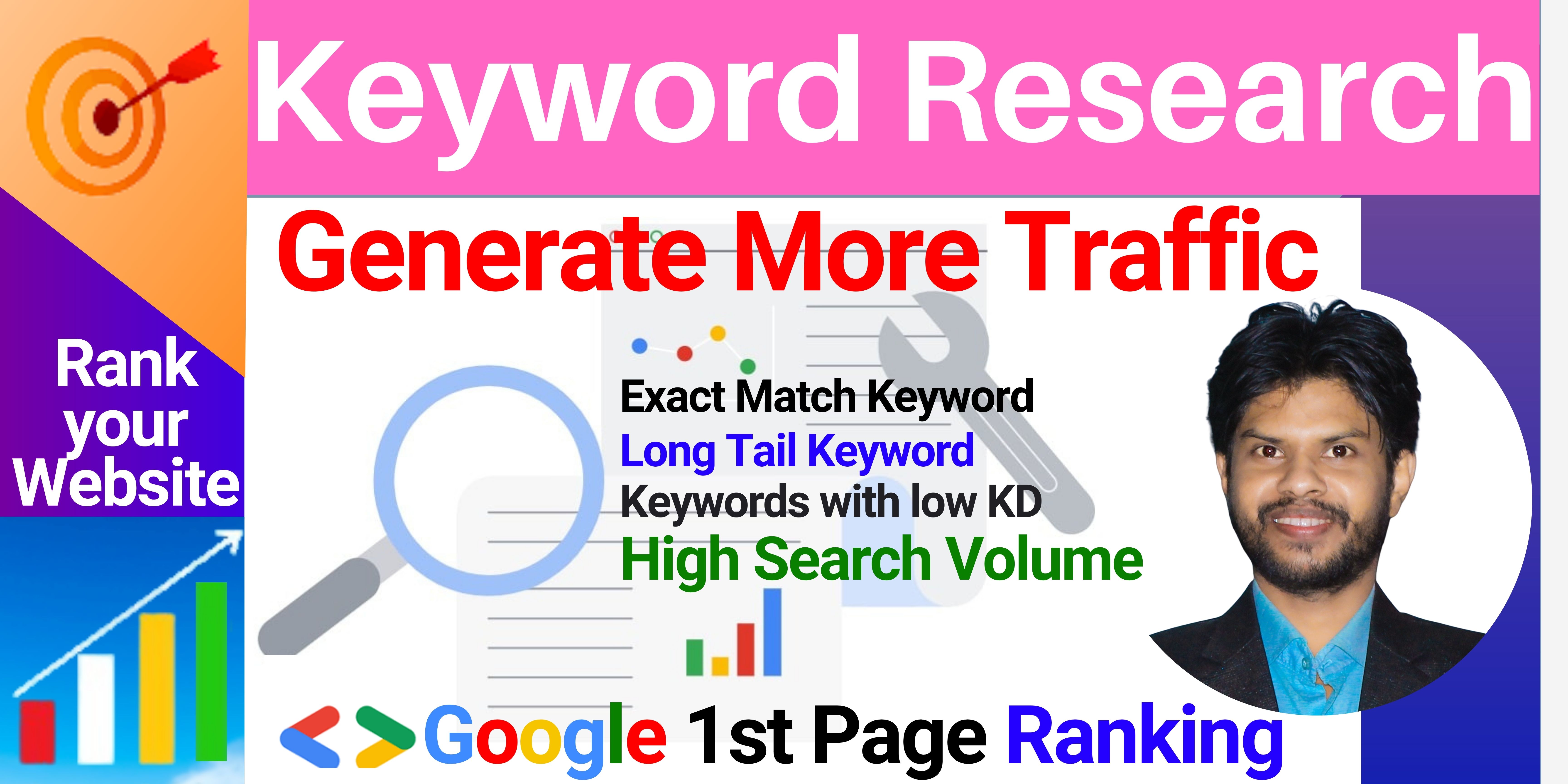 Keyword Research I will find 10 Long Tail Keyword to Generate more Traffic for your website