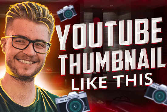 I will design stylish youtube thumbnail for your video