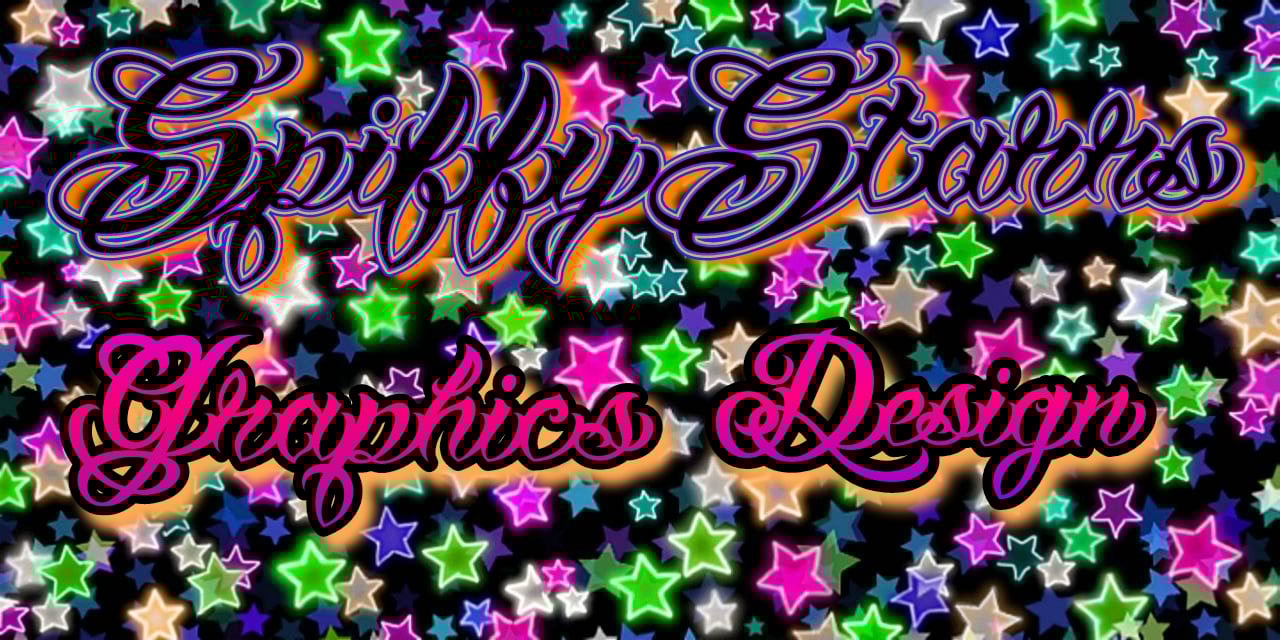 SpiffyStarrs Graphics Design Virtual Typographic Logos