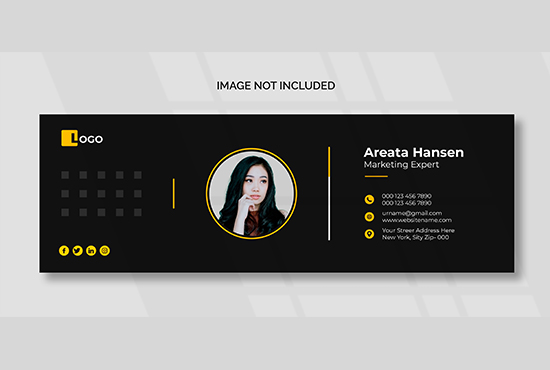 I will create html email signature or clickable email signature