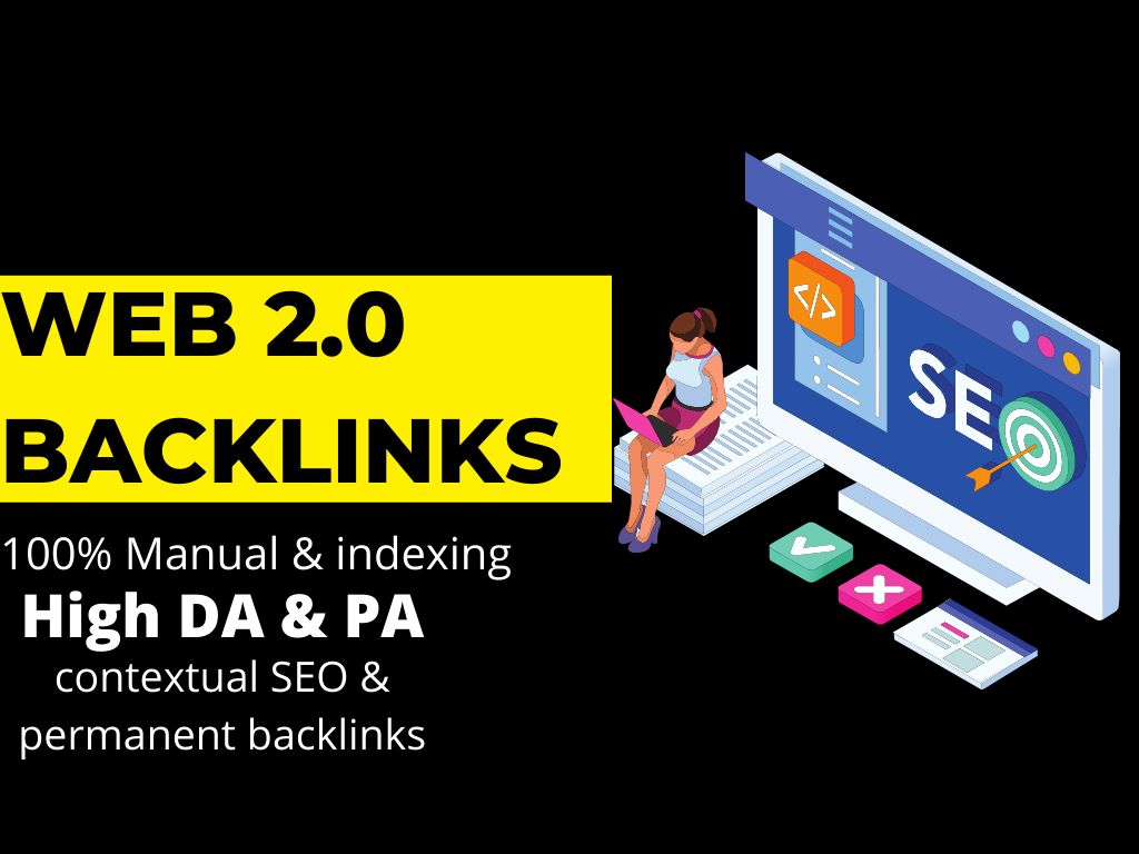 I will build high quality do follow web 2.0 backlinks service with white hat SEO