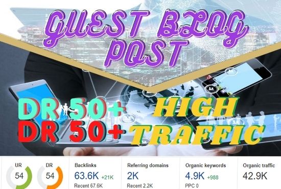 I will do guest post on high DA and DR.