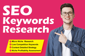 I will do 300 SEO keyword research and competitor analysis