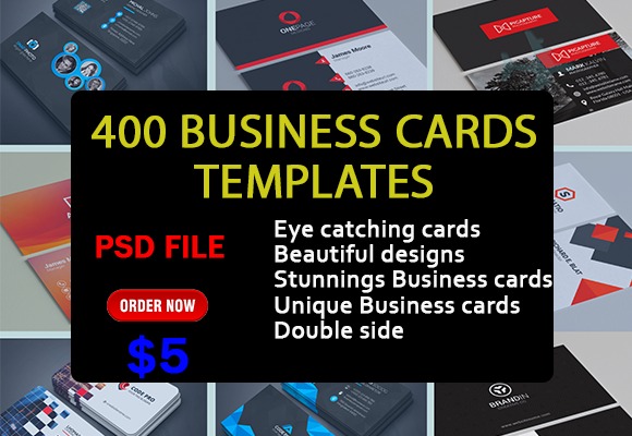 I will give 400 business card templates